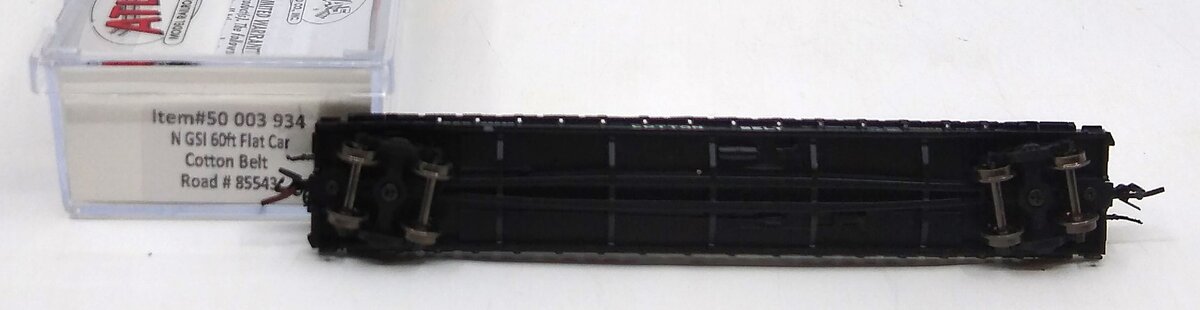 Atlas 50003934 N SSW Cotton Belt 60' Flat Car #85543