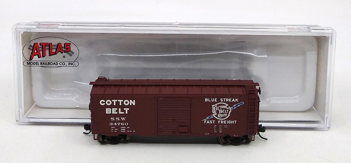 Atlas 50003968 N SSW Cotton Belt 40' PS-1 Boxcar #34760
