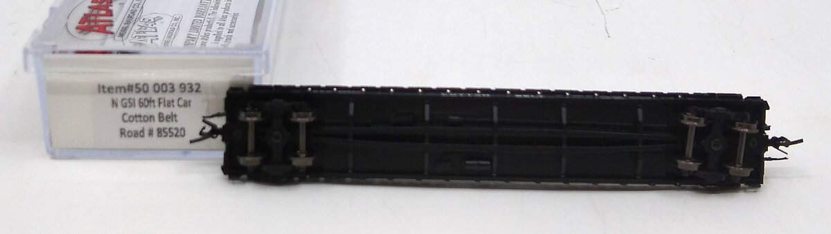 Atlas 50003932 N SSW Cotton Belt 60' Flat Car #85520