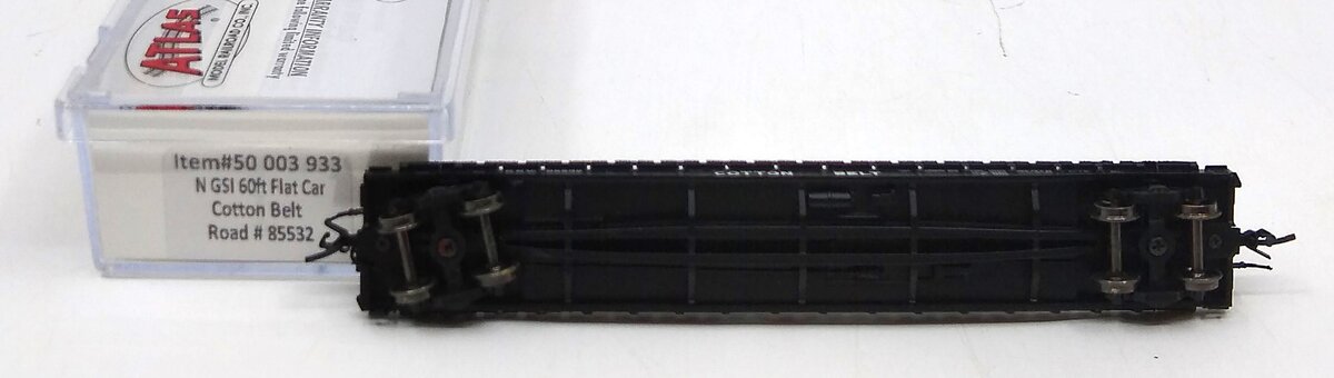 Atlas 50003933 N SSW Cotton Belt 60' Flat Car #85532