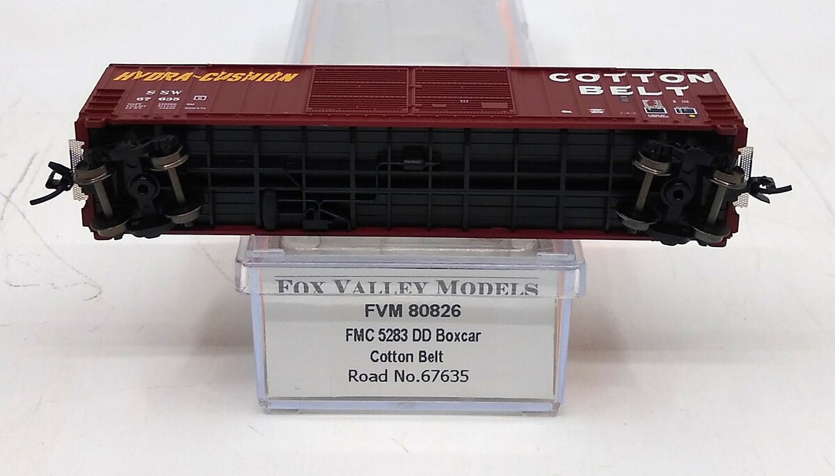 Fox Valley Models 80826 N SSW Cotton Belt FMC 5283 50' DD Boxcar #67635