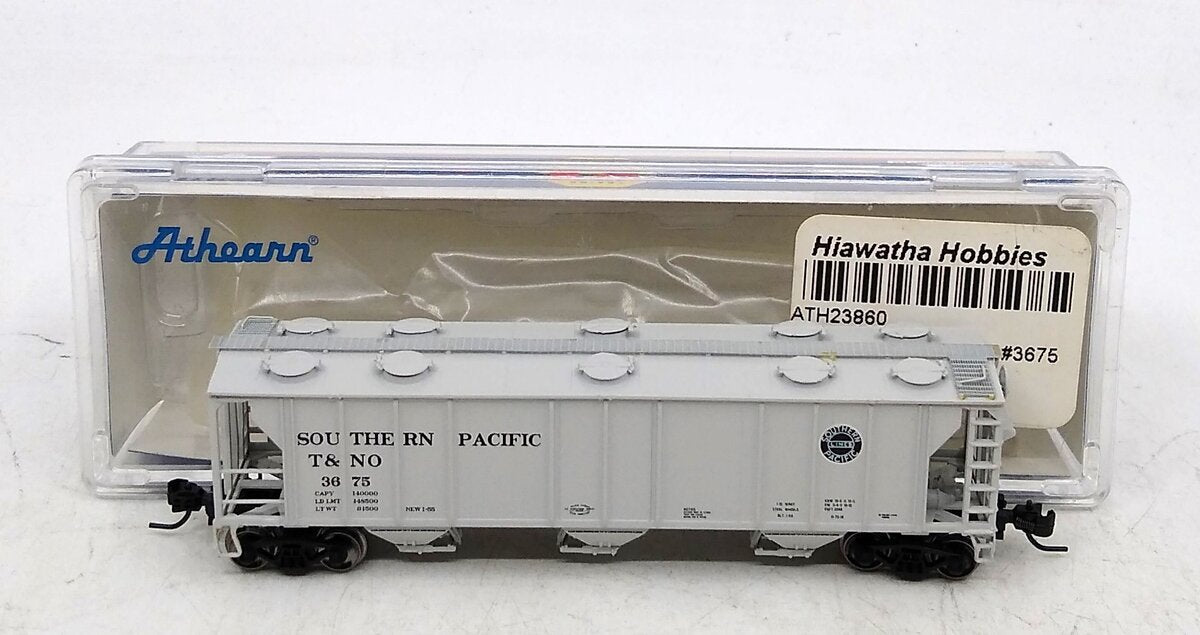 Athearn 23860 N Southern Pacific PS-2 2893 3-Bay Covered Hopper T&NO #3675