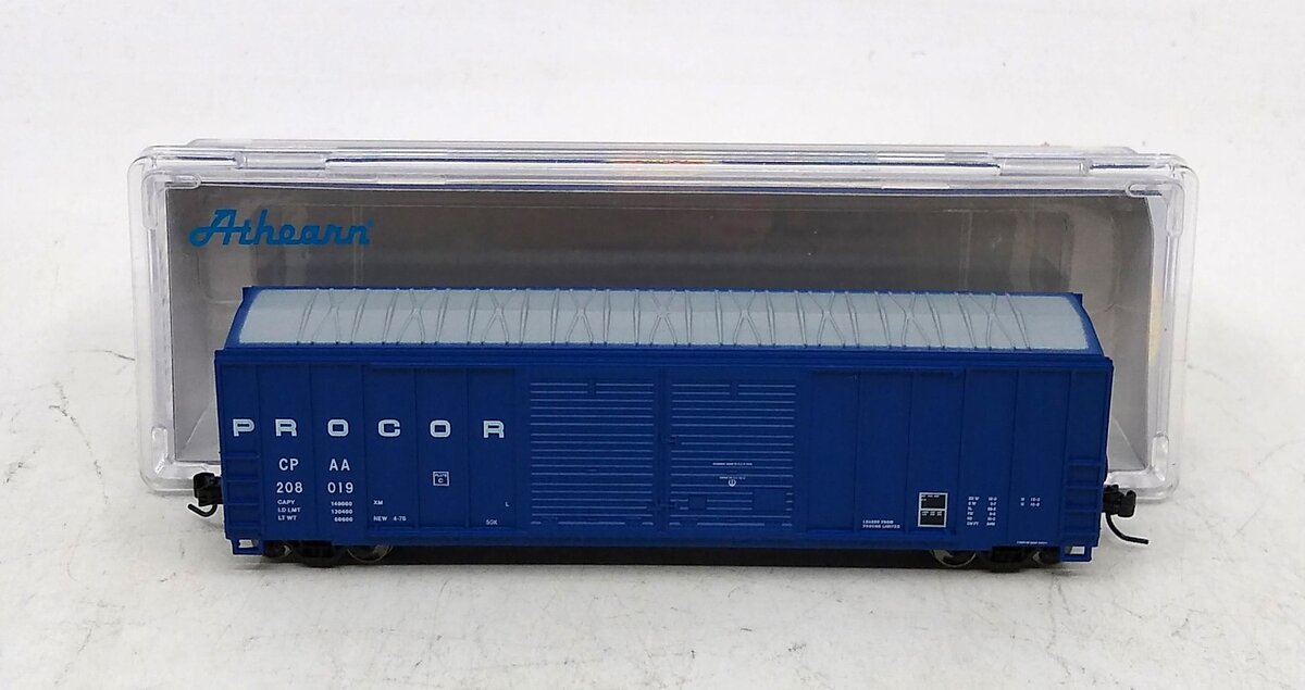 Athearn 17576 N 50' FMC Centered Double Door Box, Procor #208019