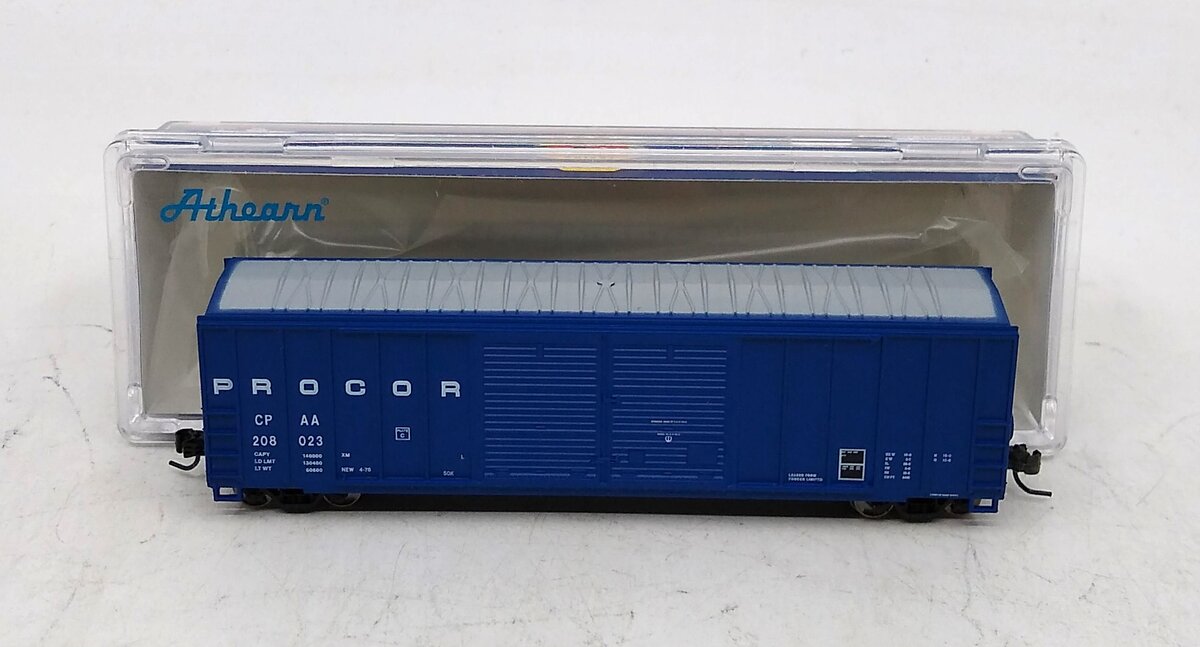 Athearn 17577 N 50' FMC Centered Double Door Box, Procor #208023