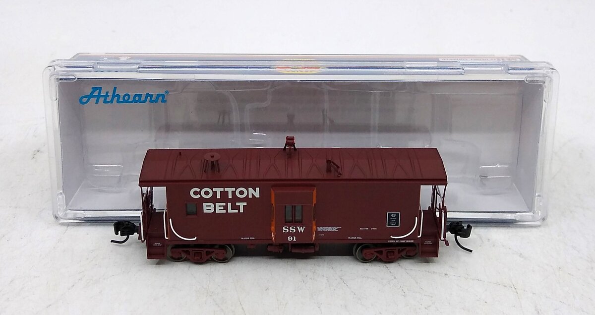 Athearn 23124 N Cotton Belt SSW Bay Window Caboose Car #91