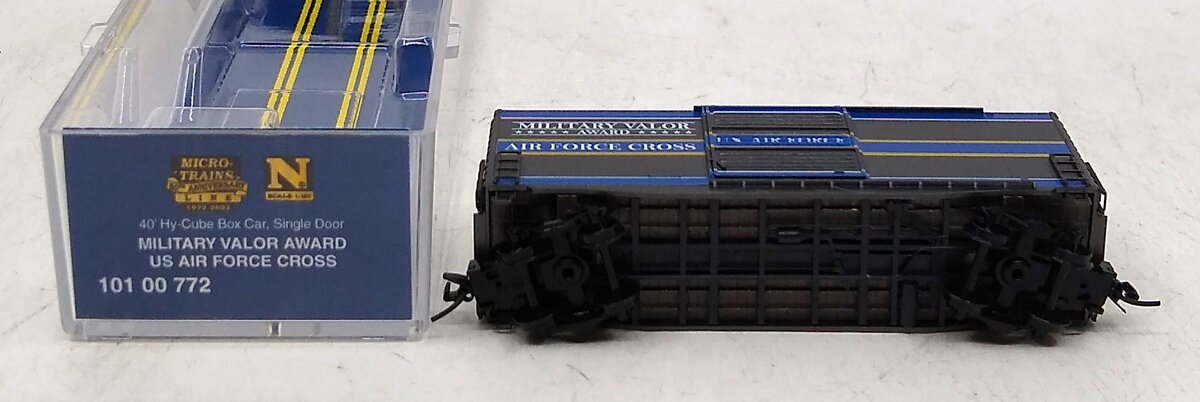 Micro-Trains 10100772 N US Air Force Cross 40' Hy-Cube Box Car