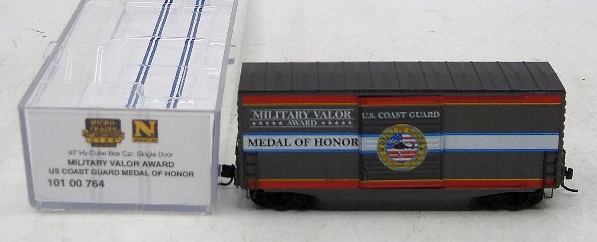 Micro-Trains 10100764 N U.S. Coast Guard 40' Hy-Cube Box Car