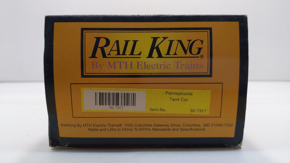MTH 30-7317 O Gauge Pennsylvania Single-Dome Tank Car #500001
