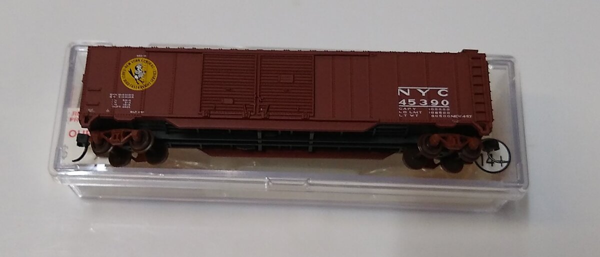 Atlas 36446A N Scale NYC 50' DD Boxcar #45390