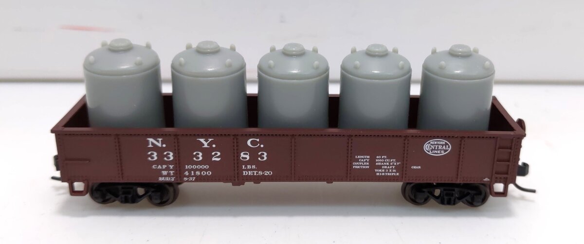 Atlas 50002672 N New York Central w/Cement Load 42' Gondola #333283