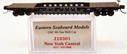 Eastern Seaboard Models 210301 N Scale New York Central Well Car # 497968
