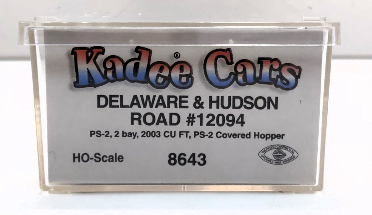 Kadee 8643 HO Delaware & Hudson PS-2 Covered Hopper #12094