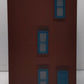 MTH 30-90372 Red Brick W/Brown Shutters 3-Story Town House # 1