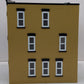 MTH 30-90373 O Scale Tan Brick W/Black Shutters 3-Story Town House #1