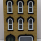 MTH 30-90373 O Scale Tan Brick W/Black Shutters 3-Story Town House #1