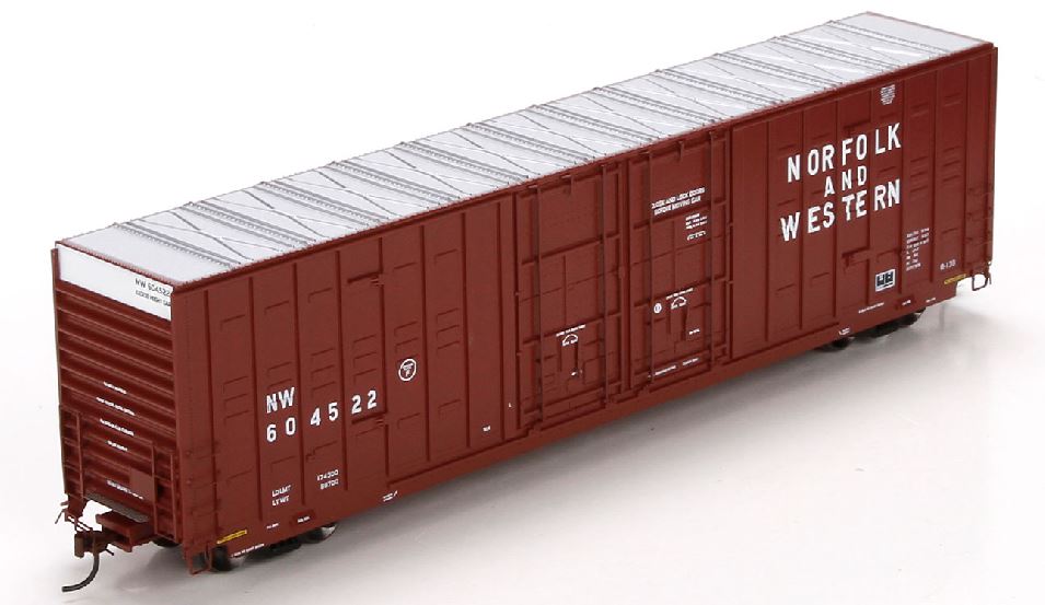 Athearn 96393 HO Scale Norfolk & Western 60' Berwick Hi-Cube Box Car #604522