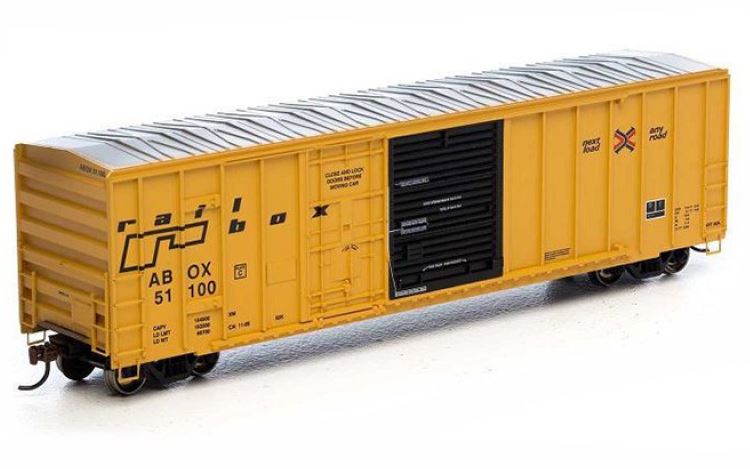 Athearn 87187 HO Railbox Late 50' FMC Combo Door Box Car #51100