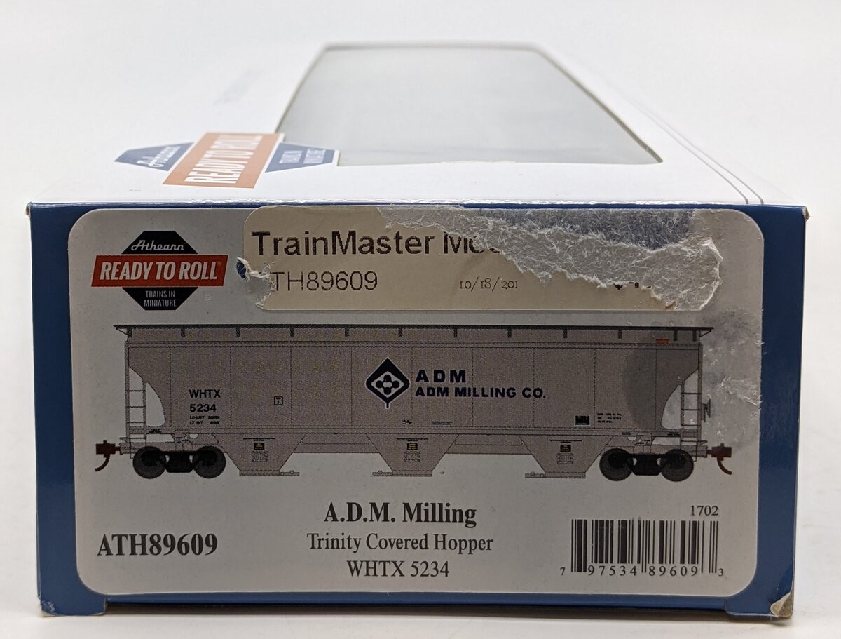 Athearn 89609 HO ADM Trinity 3-Bay Covered Hopper #5234