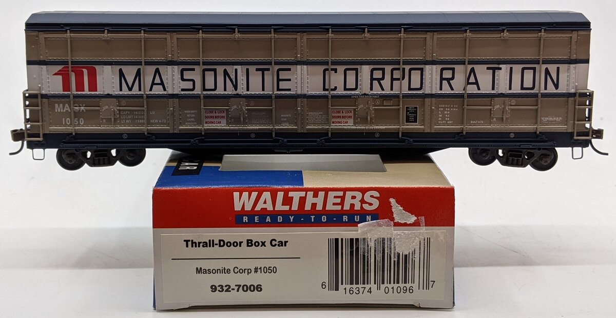 Walthers 932-7006 HO Scale Masonite Corp Thrall Door Boxcar #1050