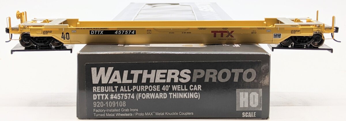 Walthers 920-109108 HO Scale DTTX Rebuilt All Purpose 40' Well Car #457574