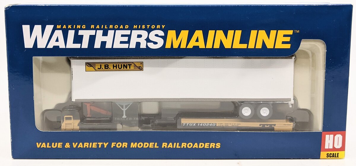 Walthers 910-5007 HO Scale TTUX 50' Front Runner w/ 48' JB Hunt Trailer #140240
