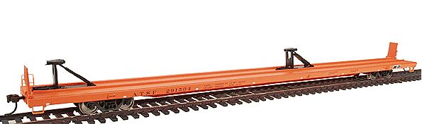 Walthers 932-40309 HO Scale ATSF 89' Flush Deck Flat Car #291504