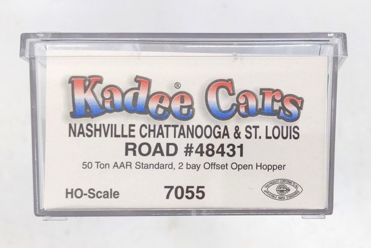 Kadee 7055 HO Nashville,Chattanooga & St. Louis 50-Ton 2-Bay Open Hopper #48431