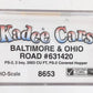 Kadee 8653 HO B&O Chessie System PS-2 2-Bay Covered Hopper Freight Car #631420