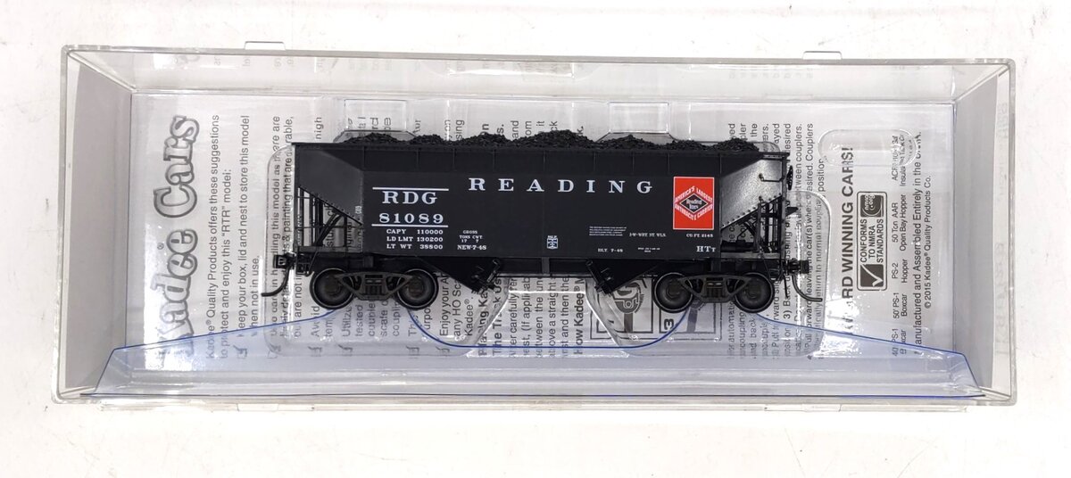 Kadee 7062 HO Scale Reading 50 Ton ARR 2 Bay Offset Hopper Car #81089