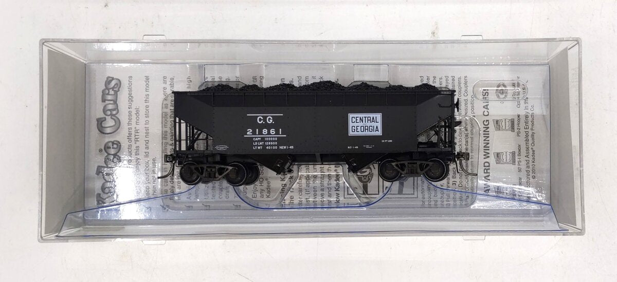 Kadee 7041 HO Central of Georgia 50-Ton Open Hopper #21861