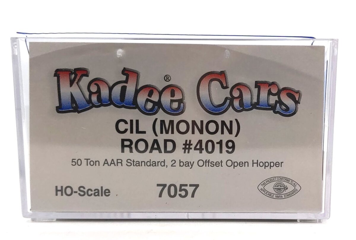 Kadee 7057 HO Monon CIL 50-Ton 2-Bay Open Hopper #4019