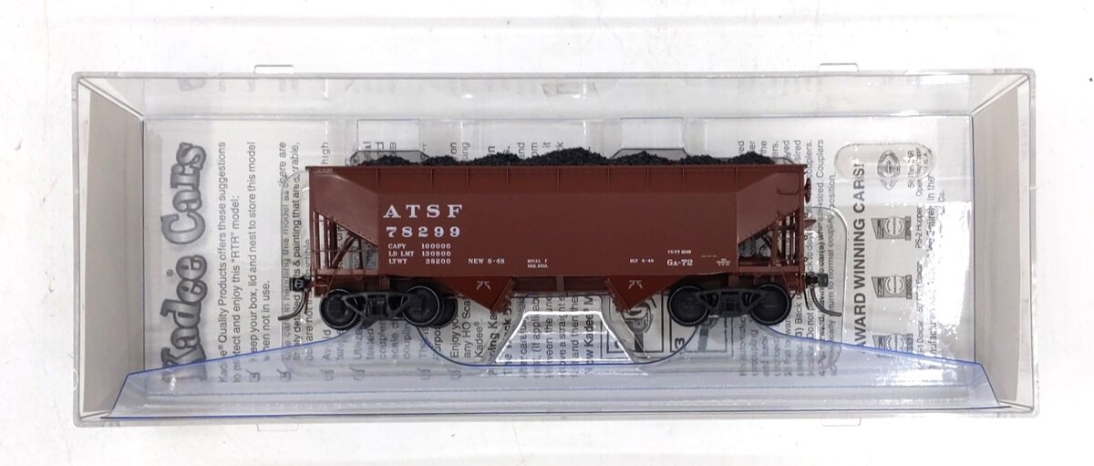 Kadee 7053 HO Atchison, Topeka & Santa Fe 50-Ton 2-Bay Open Hopper #78299
