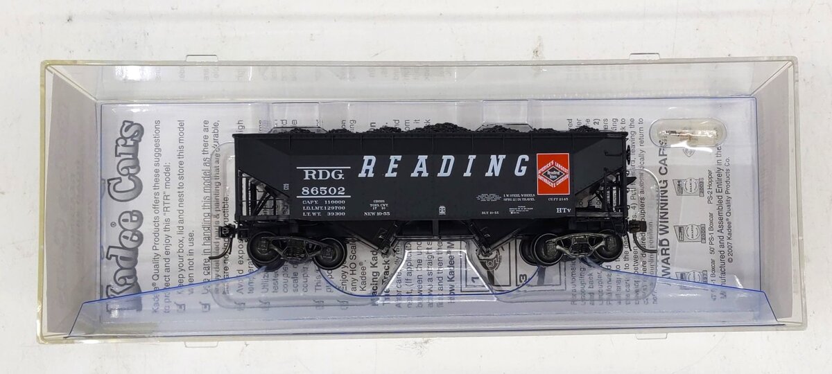 Kadee 7025 HO Reading 50-Ton Open Hopper, Lump-Egg Load #86502