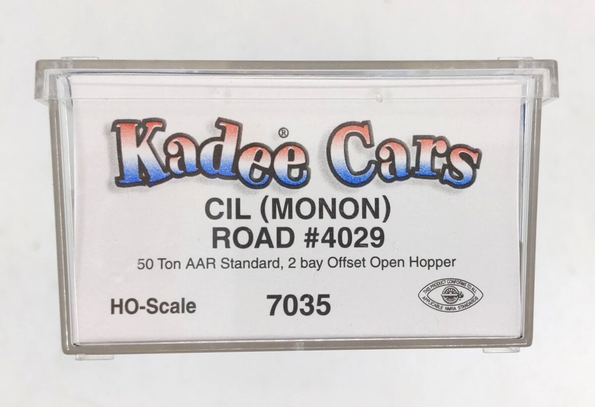 Kadee 7035 HO Monon 50-Ton AAR Standard Offset 2-Bay Open Hopper #4029