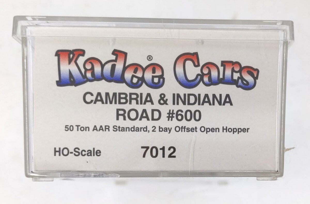 Kadee 7012 HO C&I 50-Ton AAR Standard Offset 2-Bay Open Hopper #600