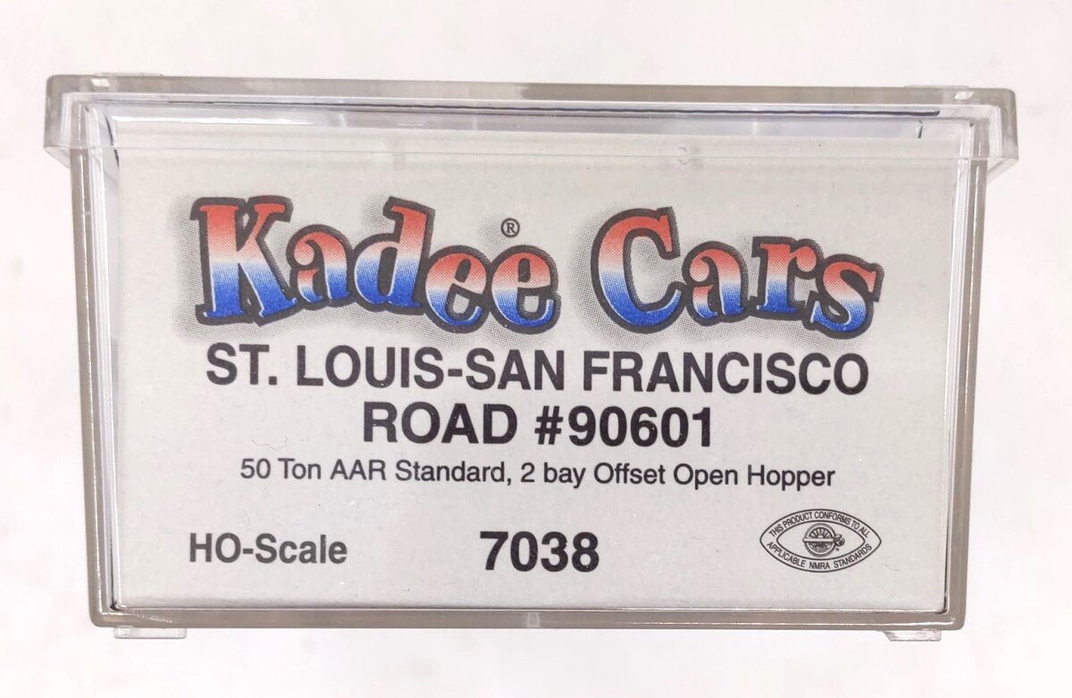 Kadee 7038 HO Frisco 50-Ton Offset 2-Bay Open Hopper #90601