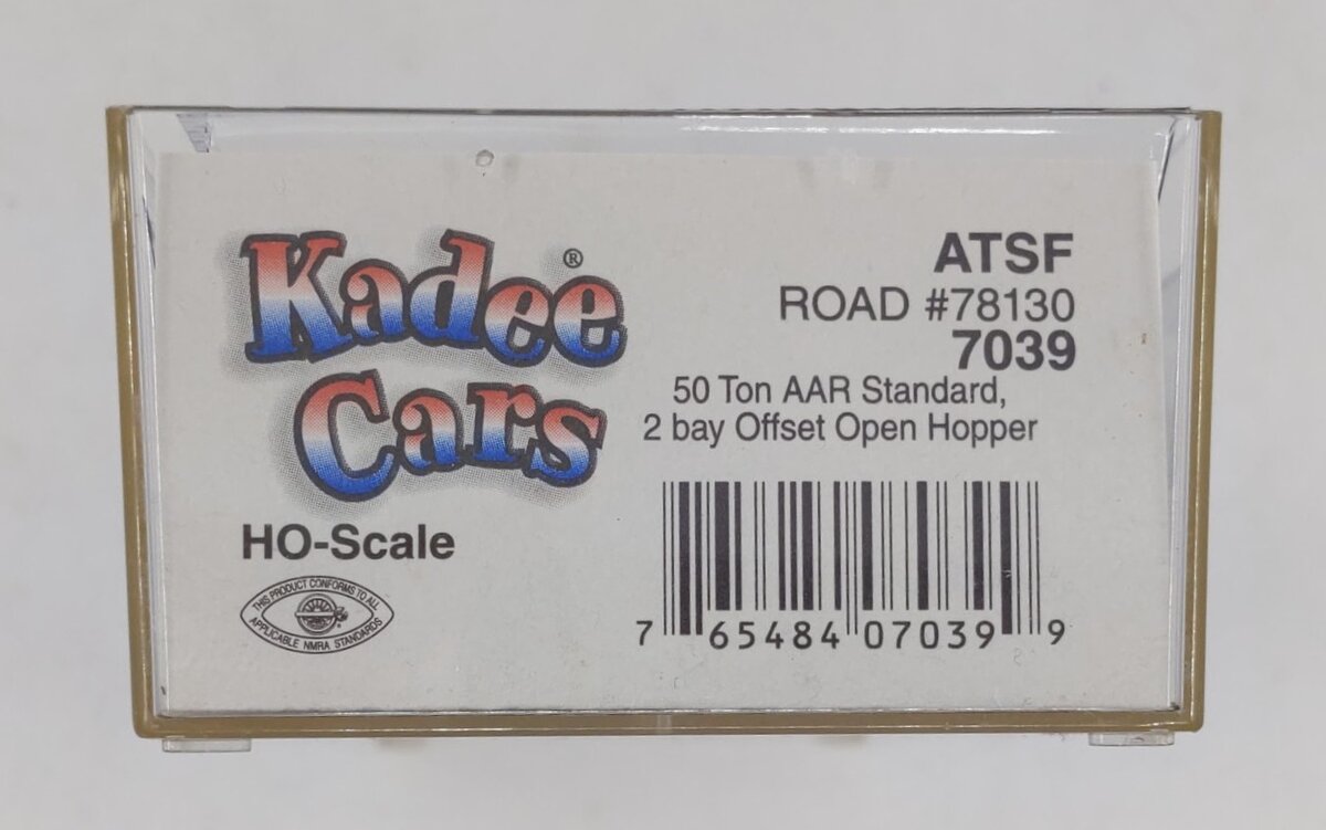 Kadee 7039 HO Atchison, Topeka & Santa Fe 50-Ton AAR Open Hopper #78130