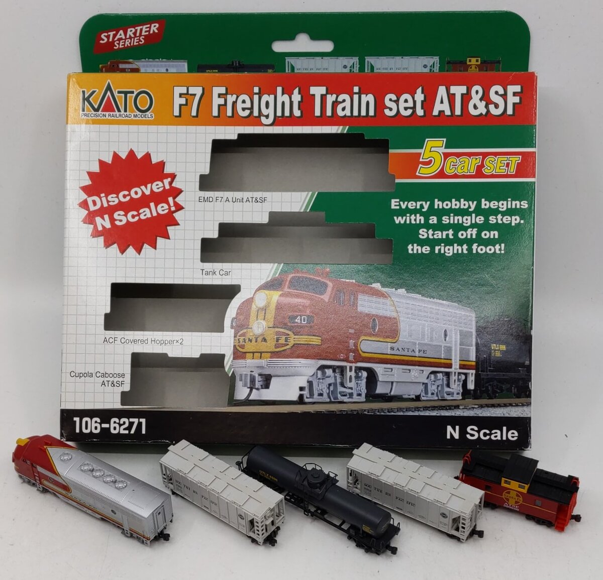 Kato 106-6271 N Scale Atchison, Topeka & Santa Fe F7A Diesel