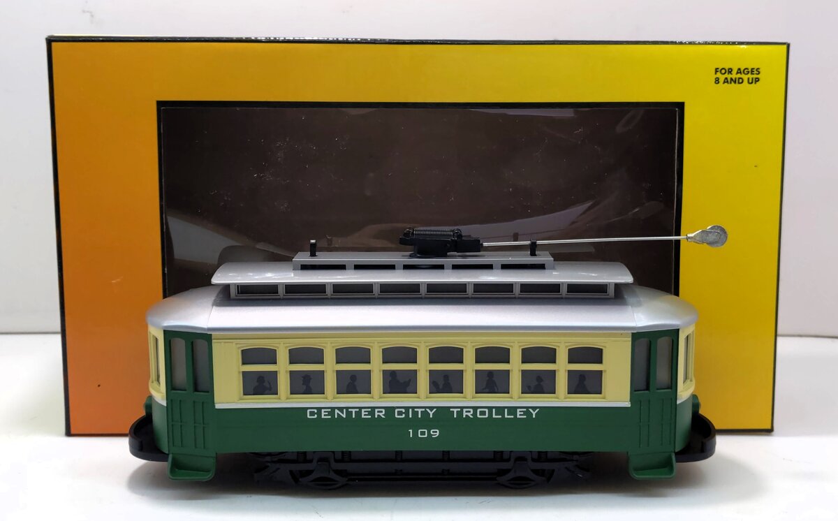 MTH 30-2545 O Gauge Center City Bump-n-Go Trolley