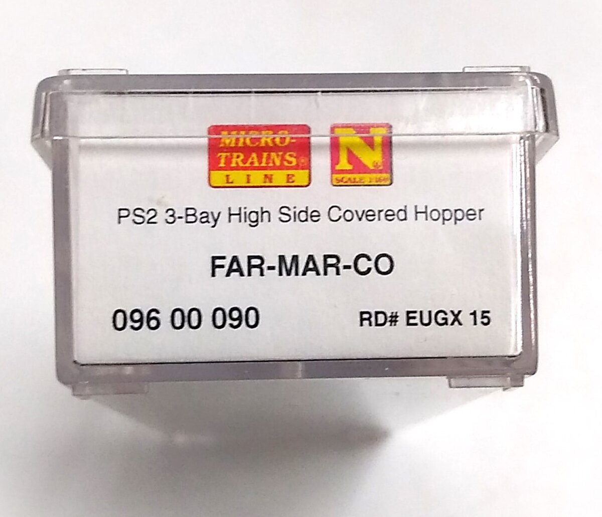 Micro-Trains 09600090 N Far-Mar-Co PS-2 3-Bay High Side Covered Hopper #15
