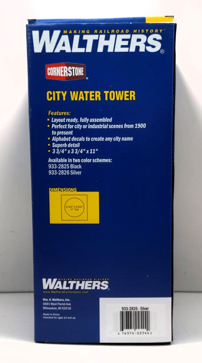 Walthers 933-2826 HO Assembled City Water Tower – Trainz Walthers 933-2826 HO Assembled City Water Tower – Trainz