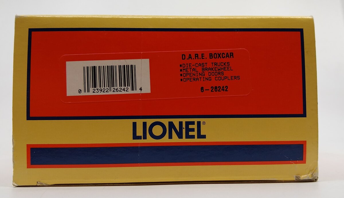 Lionel 6-26242 O Gauge D.A.R.E. Boxcar #9700