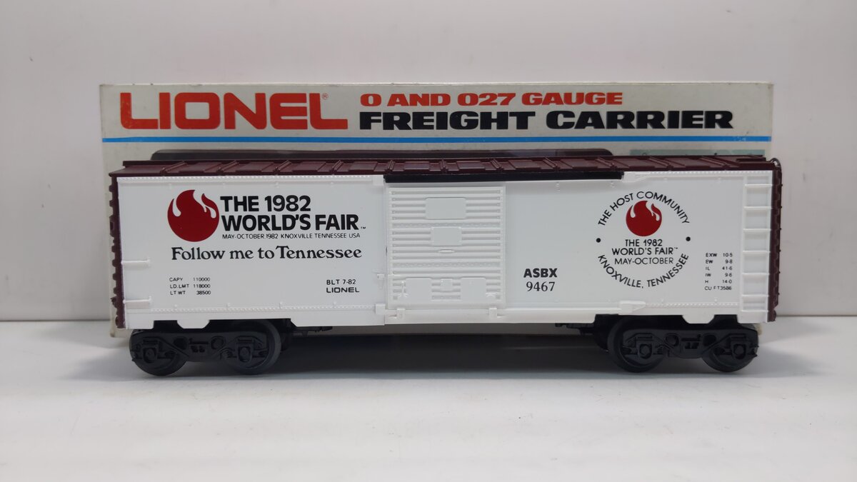 Lionel 6-9467 O Gauge Worlds Fair Car Boxcar – Trainz
