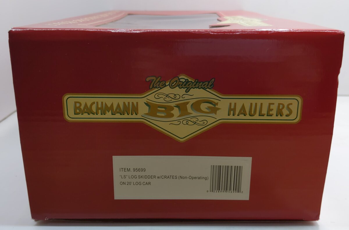 Bachmann 95699 G Skeleton Log Car w/ Steam Powered Log Skidder - Metal Wheels