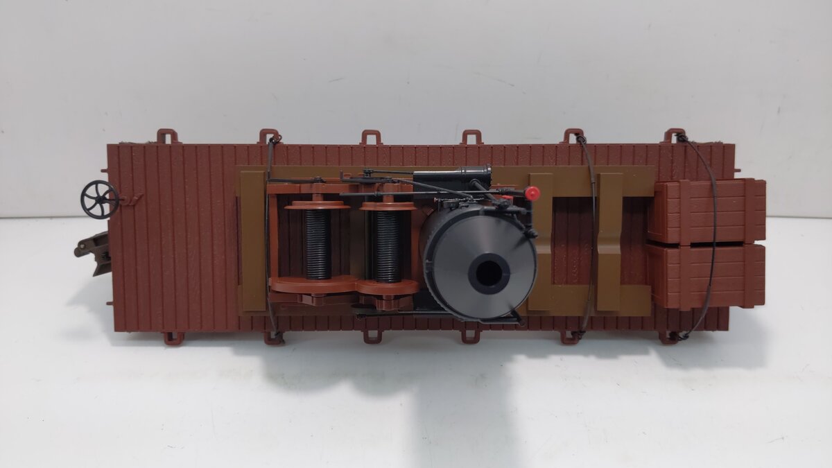 Bachmann 95699 G Skeleton Log Car w/ Steam Powered Log Skidder - Metal Wheels