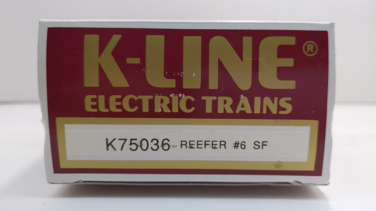 K-Line K75036 O Gauge Santa Fe Classic Reefer Car