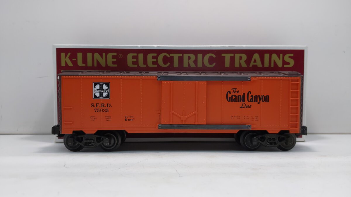 K-Line K75035 O Gauge Santa Fe Grand Canyon Reefer Car