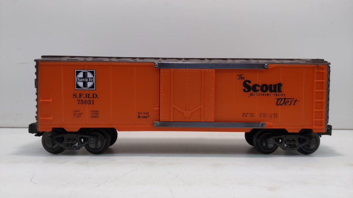 K-Line K75031 O Gauge Santa Fe Classic Reefer Car