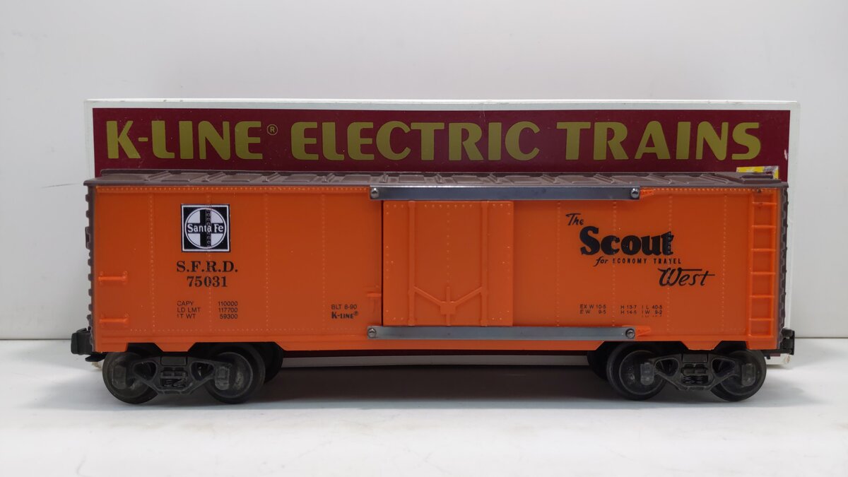 K-Line K75031 O Gauge Santa Fe Classic Reefer Car