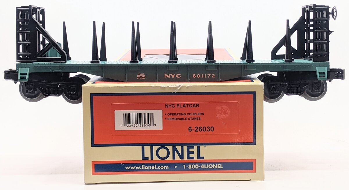 Lionel 6-26030 New York Central Flatcar with Bulkheads